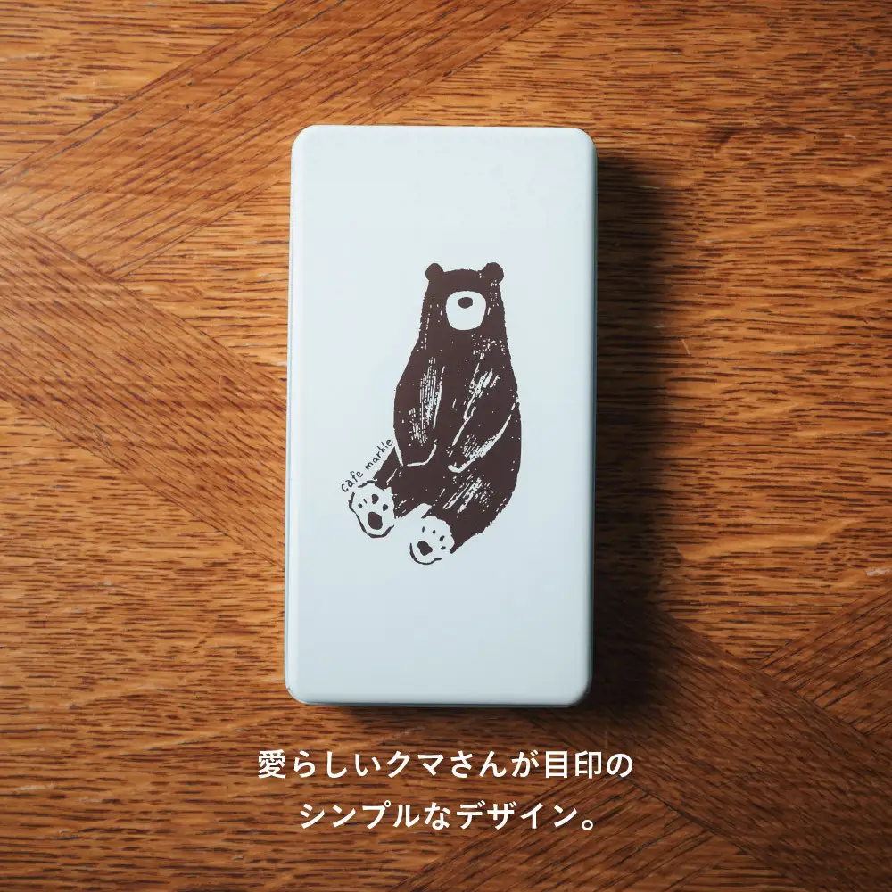 【cafe marble】クマのクッキー缶とドリップバッグ5個　（カフェマーブル）