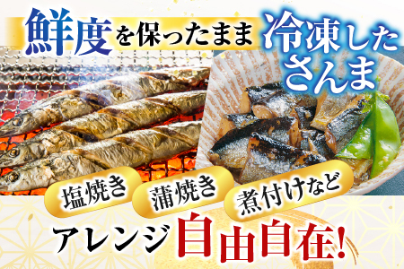 【北海道根室産】花咲かに2尾・冷凍さんま5尾 A-76002