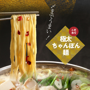 名店 中洲「唐八」博多もつ鍋セット（醤油味）2～3人前 _KHT0205