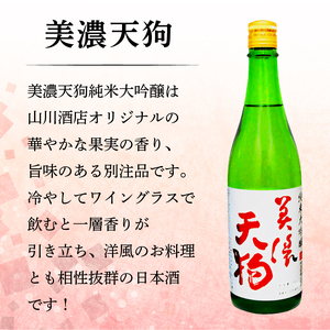 7-6　飛騨牛 選べる目録ギフト　+　厳選日本酒720ml×3本【0026-061】岐阜県 可児市 日本酒  大吟醸 地酒 飛騨牛 牛肉 お肉