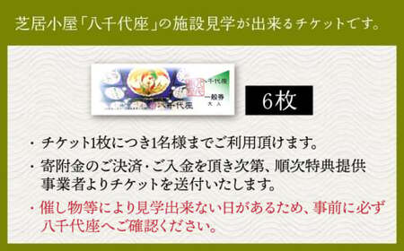 八千代座見学券一般券6名様分【一般財団法人 山鹿市地域振興公社】[ZEA003]