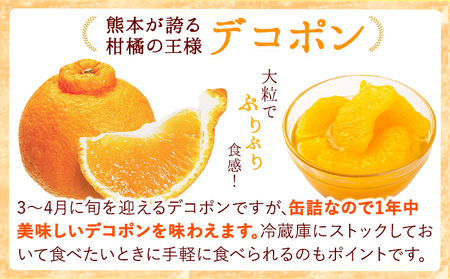 【6ヶ月定期便】デコポン・甘夏缶詰セット 計10缶入り《お申込み月の翌月より出荷開始》
