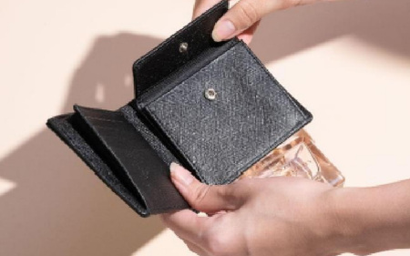 サフィアーノ　二つ折り財布2CARD・名刺入れセット ブラウン