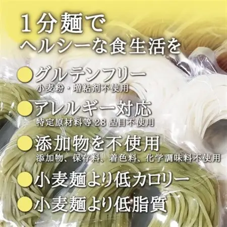 茹で時間1分のグルテンフリー麺　1分麺 米粉麺 30袋_麺   _【1418212】