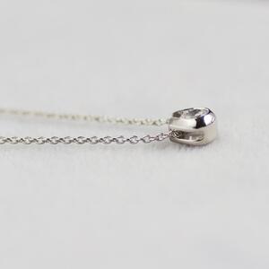 プラチナ900【ラボグロウンダイヤモンドネックレス】0.2ct 馬蹄ばていデザイン 長さ40cm LAB-PT900-006 ネックレス