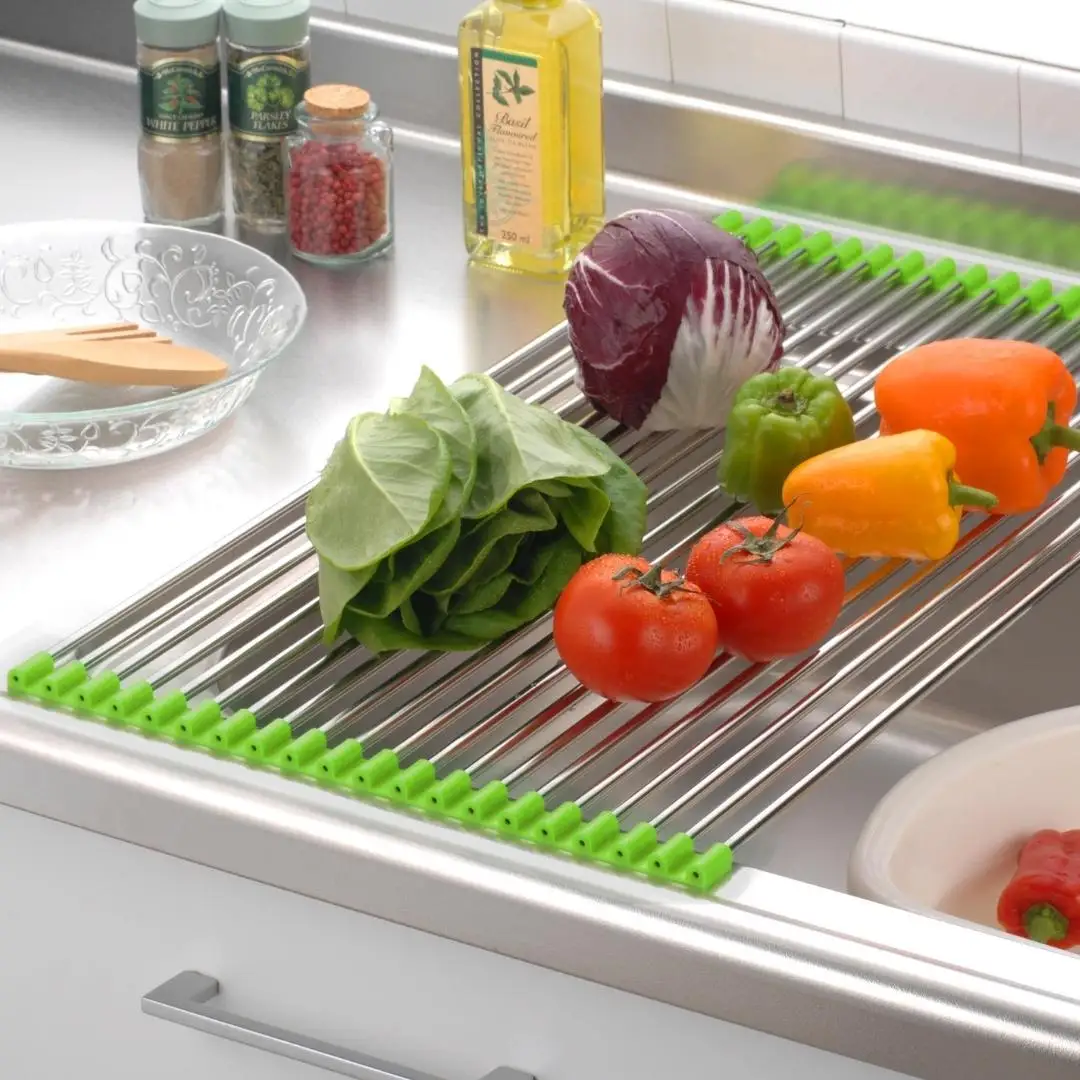 スノコロロ グリーン キッチン用品 燕三条製 ステンレス製 [株式会社オビタス] 【011S114】