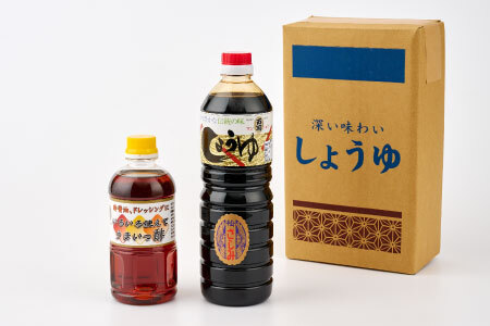 JAS上級万両特選さしみ醤油1000ml と うまいっ酢500ml(BA3)(H016190)