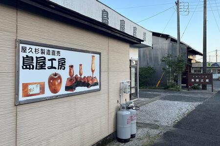 屋久杉 リンゴの小物入れ＜島屋工房＞