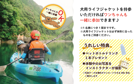 【体験チケット】四万十川でのんびり遊ぶ♪気軽にカヌー体験・短時間コース【午前／午後】（小学1年生以上1名様・1時間） チケット 体験 小人 大人 アウトドア カヌー 旅行 夏休み GW 連休 トラベル 観光 四万十川 高知 四万十 しまんと 26-463