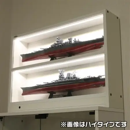 LED付きコレクションケース ハイタイプ (ホワイト)　JCR-8317HW_コレクションケース LED おすすめ_【1414193】