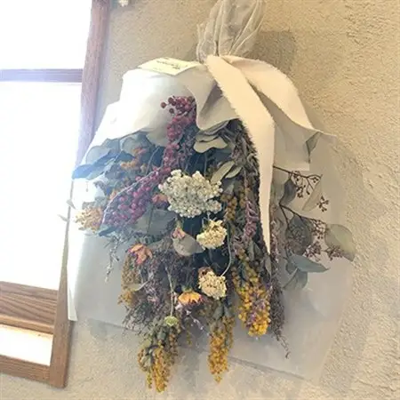 ドライフラワースワッグ(花束)M_花・観葉植物  花 _【1417982】