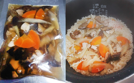 千葉県産錦爽鶏 炊き込み御飯と軟骨入りつくねのセット【お肉・鶏肉・加工食品・錦爽鶏・炊き込みご飯】 