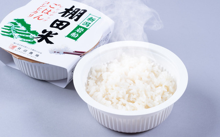 【令和7年産米】新潟県村上市岩船産棚田米 コシヒカリのパックごはん (150g×20個) AB4039