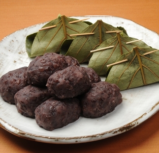 【 冷凍 】 おはぎ8個 草餅9個 和菓子 個包装 柿の葉ぼた餅 北海道産小豆 国産 柿千