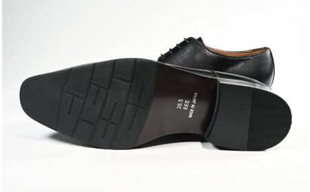 ビジネスシューズ　幅広　AS 580 BL【ブラック】 ファッション ファッション小物 靴 日本製 社会人 メンズ 男性用 紳士靴 牛革 ロングノーズ スタイリッシュ  26.5cm