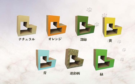 猫の爪とぎ　ブロック大（カラー：こげ茶） 猫 ねこ ネコ キャット cat 爪とぎ ダンボール 段ボール L字 L型 ブロック 丈夫 日本製 国産 おもちゃ ペット インテリア 動物 猫用品 猫用玩具 グッズ 愛猫へのプレゼント ペット用品 愛知県 常滑市