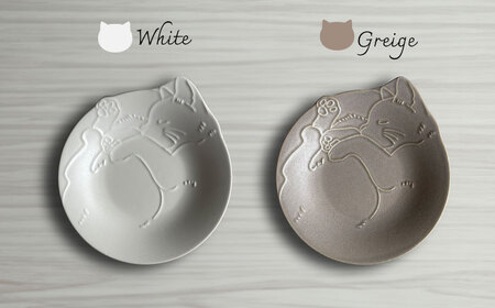 【美濃焼】Miau ねこのプレート 6色 セット【ヤマ吾陶器】食器 皿 プレート ケーキ皿 取り皿 ティータイム おもてなし かわいい おしゃれ 写真映え レンジ対応 食洗機対応 送料無料 [MCE010]