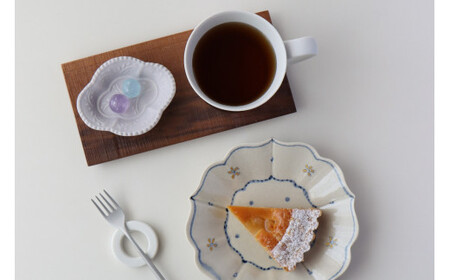 有田焼 フレンチカラー 木瓜型豆皿 4枚組 小皿 器 皿 食器 プレート 醤油皿 おしゃれ 結婚祝い ギフト 【山忠】 30000円 3万円 A30-675