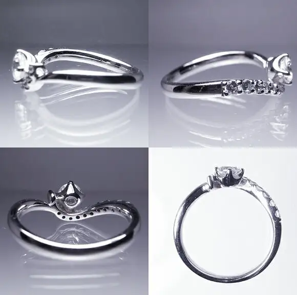 指輪 天然ホワイトダイヤ 0.48ct Germaine ジェルメーヌ【プラチナ950】r-113（KRP）O95-1410