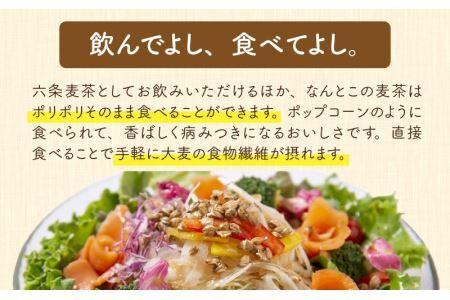 福井産六条大麦そのまま食べられる麦茶とおおむぎママの麦ストローR★環境配慮商品★ [A-034002] 