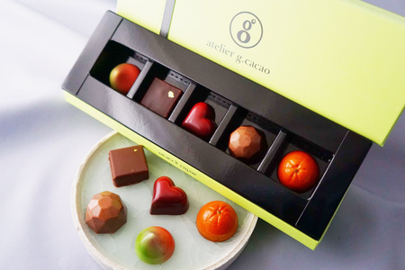 チョコレート専門店「atelierg.cacao」 トリュフ 詰め合わせ 5個