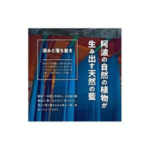 徳島伝統工芸 阿波藍染 扇子【藍の花】