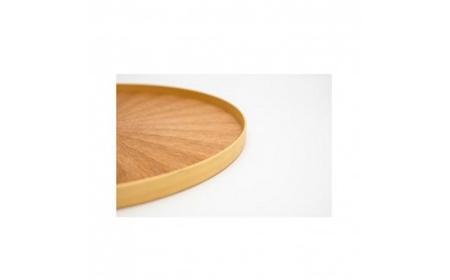 Round Rays Tray L タモ ash  ｜トレー プレート お皿 皿 食器 インテリア