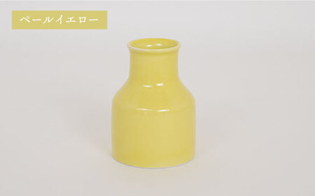 【波佐見焼】iroiro フラワーベース（ペールイエロー）＆ドライフラワー セット 花瓶 花器【藍染窯】[JC135] 波佐見焼