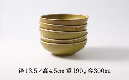 【波佐見焼】CoCon（ここん）ボウルS 抹茶カラー５個セット 食器 皿【福田陶器店】[PA303] 波佐見焼