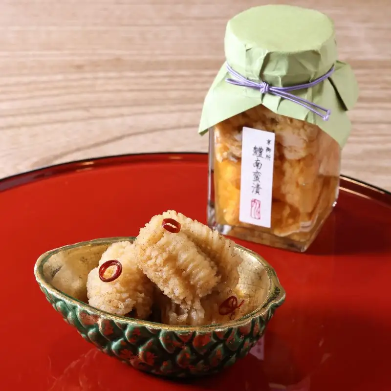 【京料理かじ】京御所はも三味(鱧山椒・鱧香梅・鱧南蛮漬)｜京都 料亭 ご飯のお供 人気