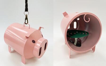 蚊取り線香ホルダー　ぶた・ピンク〈羽咋工業〉 1個 ADK0001