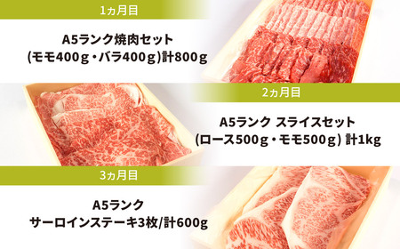 A5ランク近江牛 贅沢定期便 近江牛専門店 万葉 滋賀県 東近江市 AE04 A5ランク 近江牛 定期便 焼肉 すき焼き ステーキ しゃぶしゃぶ 食べ比べ 高品質 ギフト 3ヶ月 毎月