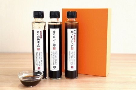 丹の国梅ポン酢・梅ドレッシング詰め合わせ ぽん酢 完熟梅 京都 丹波 ギフト 詰め合わせ [015WT001]