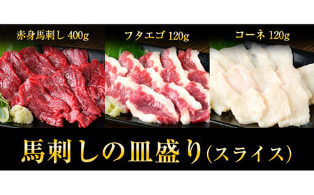 馬刺し 皿盛り(スライス) 640g 馬刺し