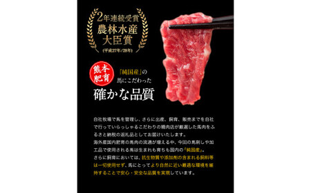 馬肉8種セット 計2200g 馬刺し