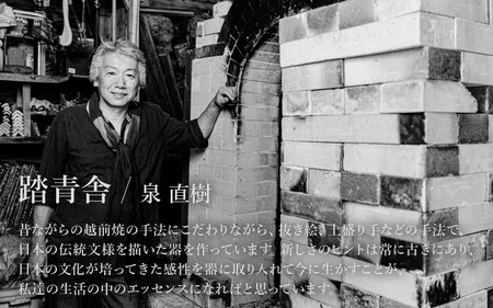  越前焼のふるさと越前町からお届け！ マグカップ・プレート 2点 セット 踏青舎 越前焼伝統工芸士 越前焼 越前焼き 【コップ スープマグ 食器 マット ホワイト ブルー ギフト うつわ 電子レンジ 食洗機対応 SDGs 工芸品 伝統工芸士 】 [e61-a001]
