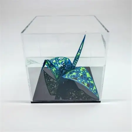 立体切り絵:折り鶴～四季シリーズ・夏_雑貨     雑貨・日用品  家具・インテリア _【1414914】