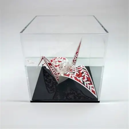 立体切り絵:折り鶴～四季シリーズ・冬_雑貨     雑貨・日用品  家具・インテリア _【1414918】