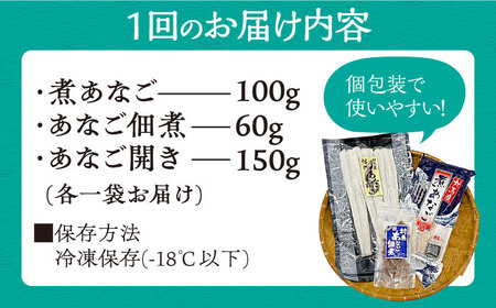 【全6回定期便】対馬 産 活〆 あなご セット [WAC019] 煮あなご 佃煮 アナゴ