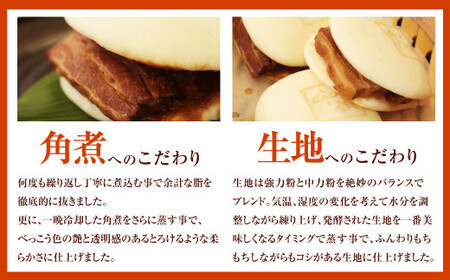 【3ヶ月定期便】 長崎 角煮卓袱(しっぽく) 詰合せ 計8個×3回 御膳 まんじゅう【FT2】