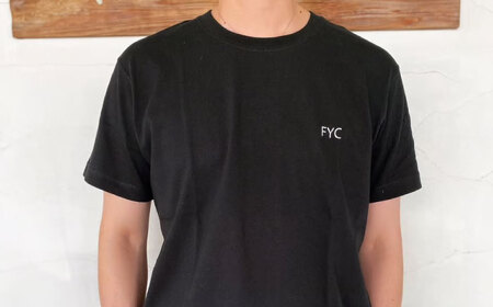 Ｔシャツ FYC 福山キャッスルシリーズ 【ブラック/Mサイズ】　Ｔシャツ 半袖 ファッション 衣類 福山城 ユニセックス 男女兼用 広島県福山市/有限会社ホルス [BAFG018]