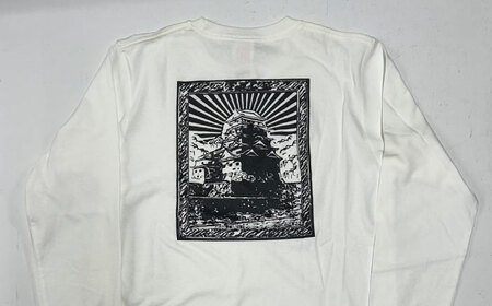 Tシャツ FYC 福山キャッスル 長袖Ｔシャツ ホワイト L ユニセックス Tシャツ お洒落 おしゃれ 広島県福山市/有限会社ホルス [BAFG023]
