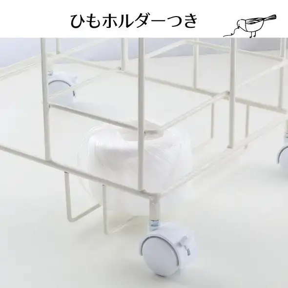 ダンボール片づけラック 奥行きワイド ホワイト ダンボール収納 燕三条製 [川口工器]