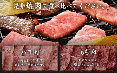 [051-b002] 「若狭牛 バラ & もも 焼肉」 食べ比べセット！計500g 