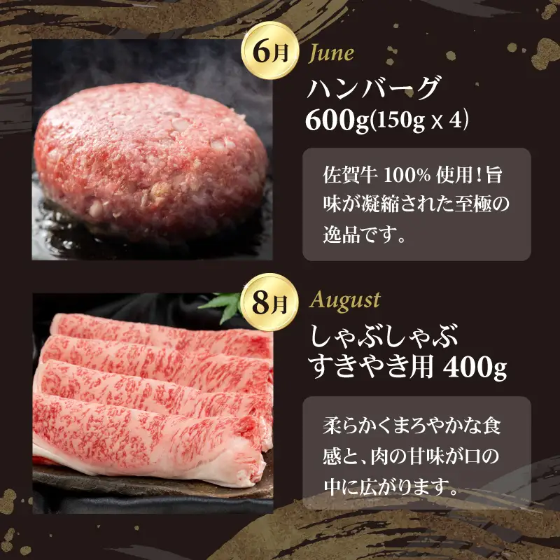 【定期便】佐賀牛 (年6回/偶数月お届け)  定期便 牛肉 Q108-001
