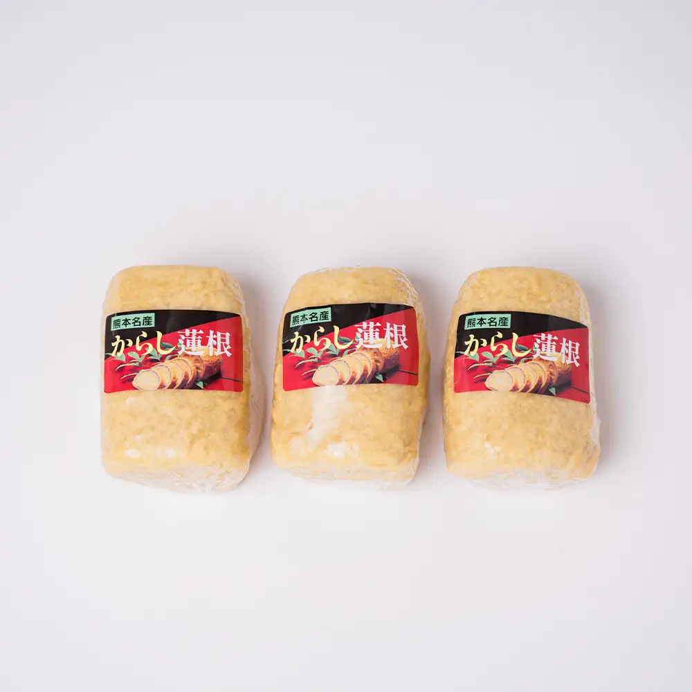 高見 からし蓮根 丸大 900g (1本300g前後×3本) 辛子蓮根 おつまみ 惣菜 九州 冷蔵 熊本名物 辛子 れんこん 蓮根 レンコン ご当地 郷土料理 熊本県 八代市