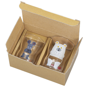つよいこグラス (S) (M) しろくまのパンツ 各1個 ｜コップ カップ 子供 食器 アデリア 石塚硝子 【0533】