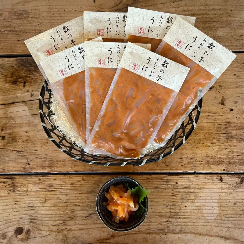 王様の塩辛 雲丹風味 7パック【あおりいか 塩辛 うに おつまみ 珍味 惣菜 海鮮 いかの塩辛 珍味 お取り寄せ 御中元 お中元 お歳暮 父の日 母の日 贈り物 日本酒 焼酎  塩辛】【神奈川県小田原市早川】