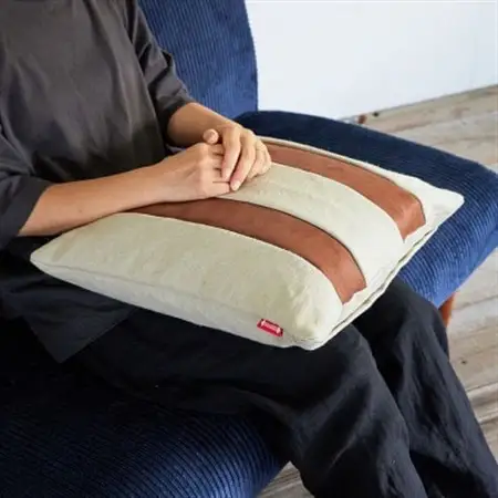 Combination Cushion Stripe アイボリー×ダークブラウン【SWOF】_雑貨・日用品  家具・インテリア _【1426401】