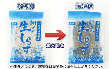 【数量限定】浜松生しらす（冷凍）100g×4パック 魚貝類 海の幸 海鮮 冷凍しらす 鮮度がいい 厳選生しらす 冷凍生しらす ご飯のお供 しらす丼 海鮮丼 